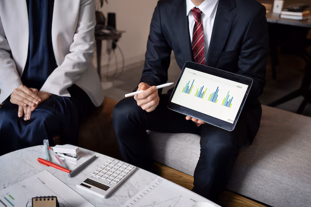 myPOS business reports dashboard showing sales, purchases and profits